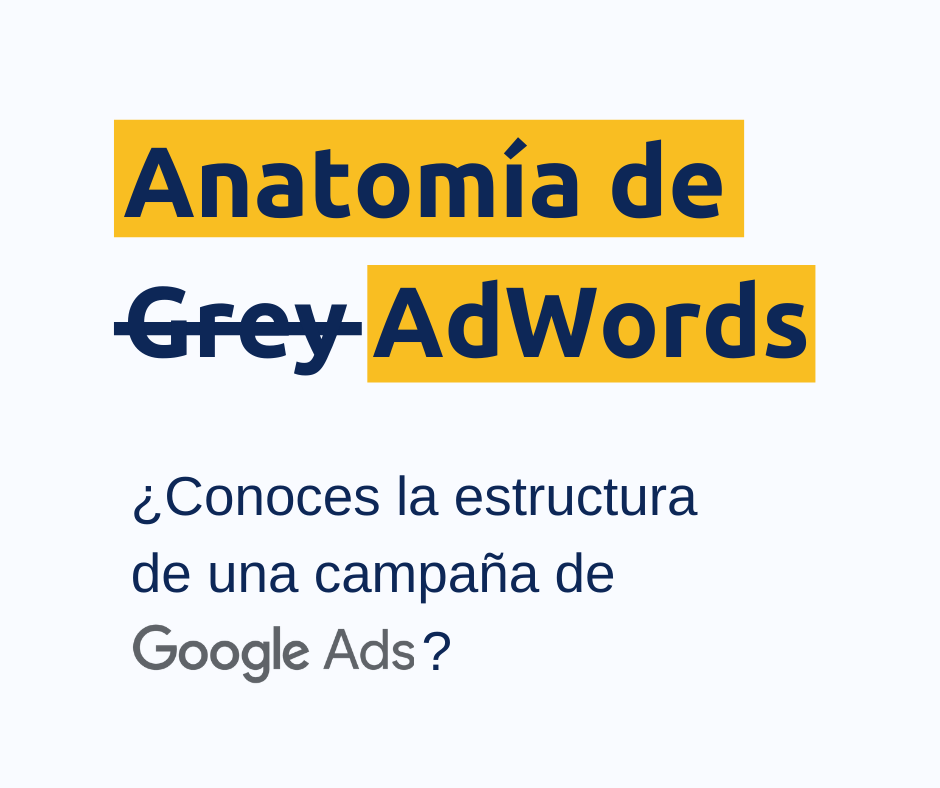 Estructura de Adwords